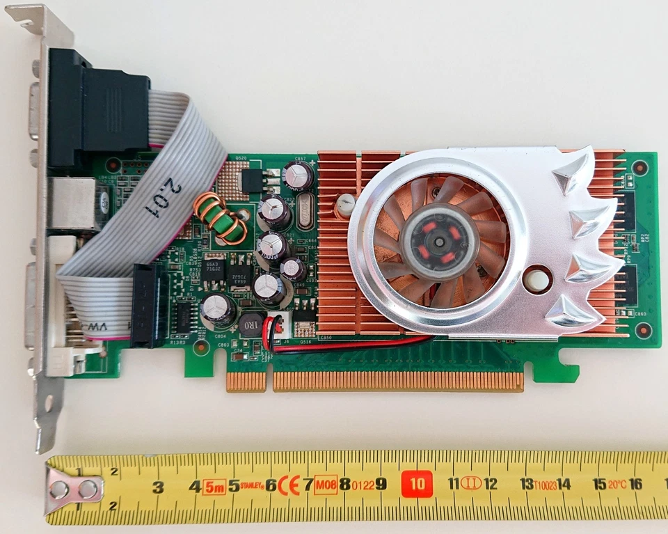 GPU NVIDIA GeForce 7500 LE 256 MB Low Profile (e modulo Ram 4 GB "per ricambi") - Immagine 3 di 4