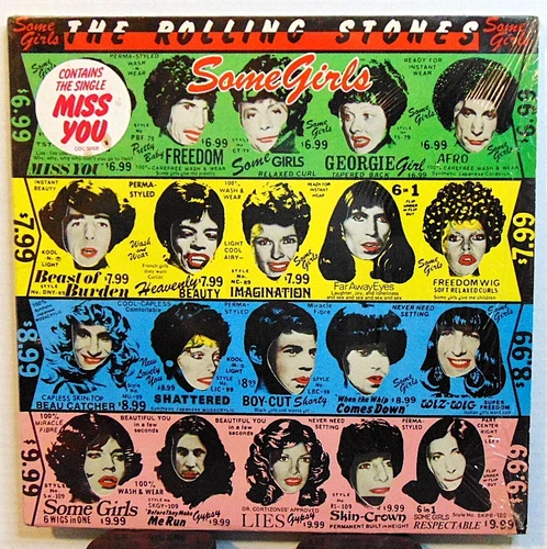 Rolling Stones – Some Girls - 1978 RS Records Banned Cover Shrink Sticker NM