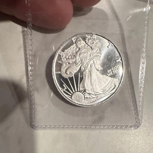One Half Troy Ounce .999 Fine Silver Round Walking Liberty Bullion