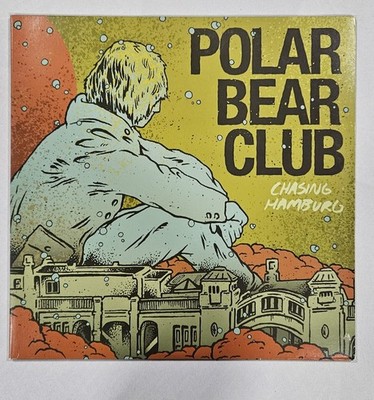 Polar Bear Club ''Chasing Hamburg'' 2009 Clear Gold Vinyl LP Album B9R123 EX/EX