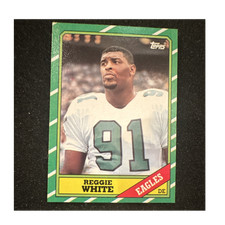 Topps 1986 Reggie White Base Set #275 Philadelphia Eagles Football Card