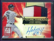 2015 Panini Elite Future Threads Signatures Prime #2 Jose Abreu 07/10