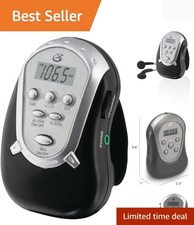 R300S Am/FM Armband Radio with Earbuds,Black