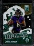 2024 Panini Donruss Elite Lamar Jackson Title Waves Green #1 Ravens