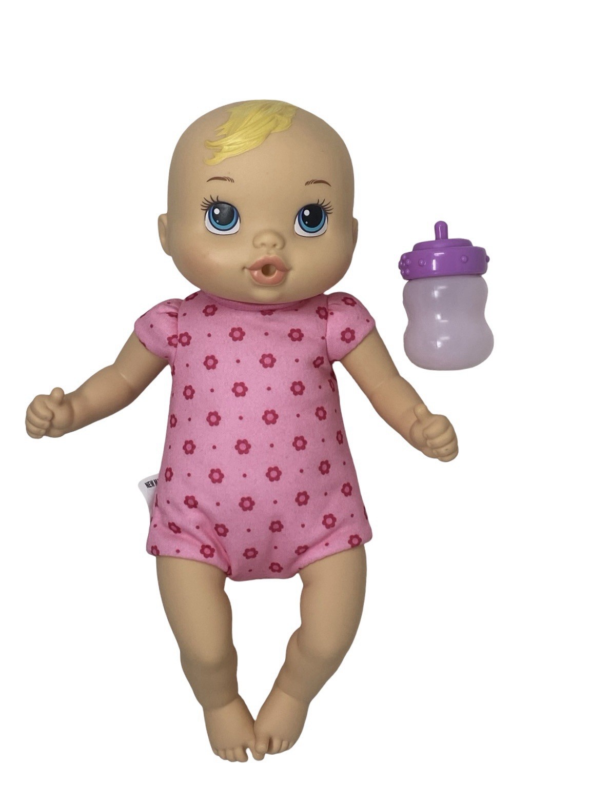 Baby Alive Luv N Snuggle Blonde Blue Eyes Doll 12" Thumb Suc