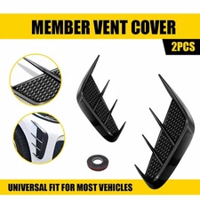 Soft Black Rear Bumper Sport Side Wing Member Vent Cover Trim Car Accessories M