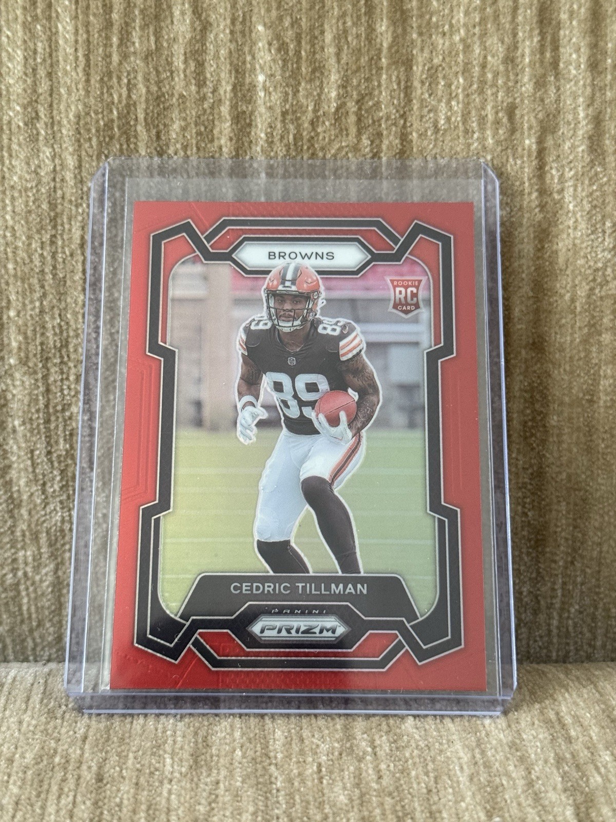2023 Panini Prizm Football #321 Cedric Tillman Retail Red Rookie SSP Browns