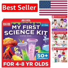 Explore STEM with My First Science Kit for Ages 4-8 | 50+ Experiments & Fun!