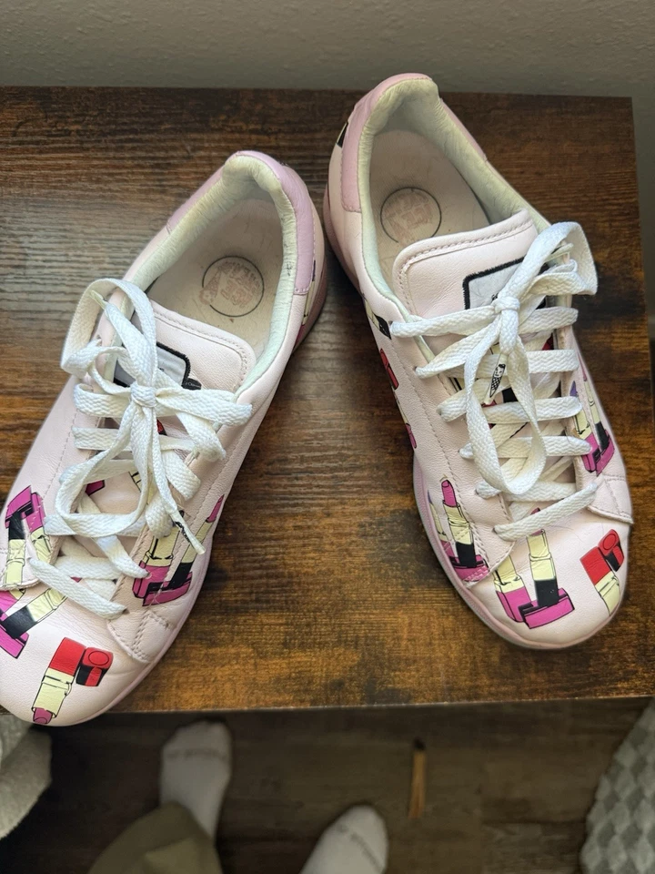 Pharell Williams Pink Ice Cream BBC Footwear Lipstick Design Sneakers Shoes 7.5 - Image 2 of 4