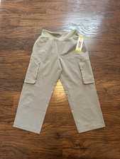 Sage Collective Women's Capri Zip Cargo Light Green Size Small