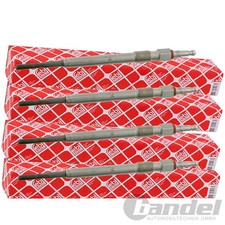 4x FEBI GLÜHKERZEN passend für OPEL ASTRA J (P10) CORSA D (S07) FIAT PUNTO