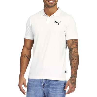 Puma Essentials Short Sleeve Polo Shirt Mens White Casual 58850902