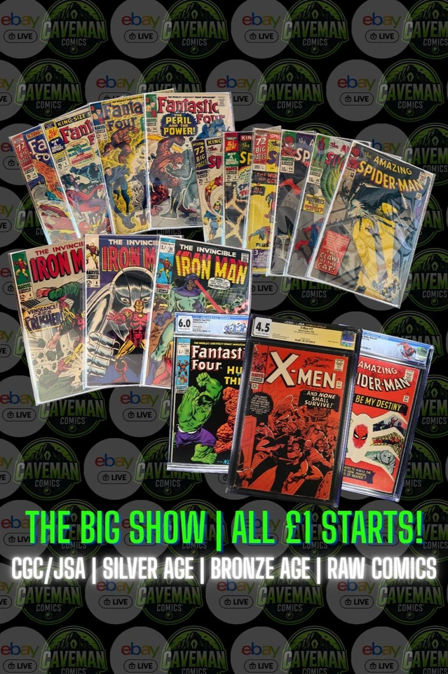 The Big Show | £1 Starts | Silver & Bronze Comics | Raw & CGC
