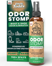 Shoe Deodorizer Spray - Proven Powerful Enzyme Formula Spray for Shoe Odor Eli