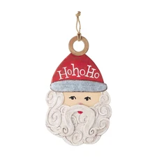 Mud Pie Wood Santa Christmas Door Hanger,Other Home D√©cor