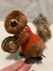 Vintage 1950s WIND UP TIN TOYS SQUIRREL Cymbals — photo 1
