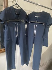 2 Sets of Figs Scrub Suit Women s Size XS Blue