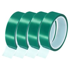 Green Heat Tape, 4 Rolls 25mmx33m 108ft High Temperature Tape