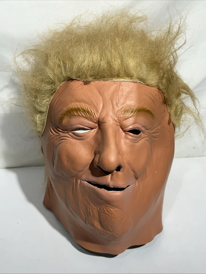 Adult One Size President Donald Trump President Halloween Mask EUC Latex - Image 3 of 4