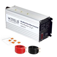 1000W Power Inverter 24V DC to 110V 120V AC,2000W Peak Modified Sine 1000W 24V