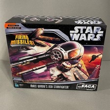 Star Wars Hasbro Vehicle Mace Windu s Jedi Starfighter Saga Collection ROTS