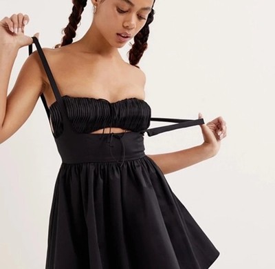 For Love & Lemons Landon Mini Dress Black M NWT $220 *No Bralette | eBay For Love & Lemons Landon Mini Dress Black M NWT $220 *No Bralette | eBay