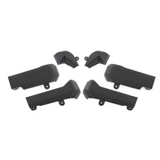 Rough Country Front & Rear Black Mud Flap Delete for GMC Sierra 2500 HD 3500 HD