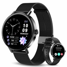 Smartwatch 1.26" Waterproof Fitness Tracker For Android IOS Smart Watch-2 Strap