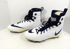 2017 Utah State Aggies Nike Force Savage Elite TD Promo White Football Cleats 16