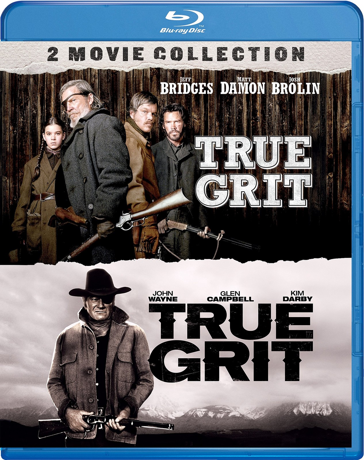 True Grit 2-Movie Collection (Blu-ray) Jeff Bridges Jeremy Slate John Wayne