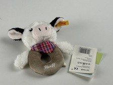Steiff Animal 241048 Cow Cowaloo Grab Ring 12cm. Unused
