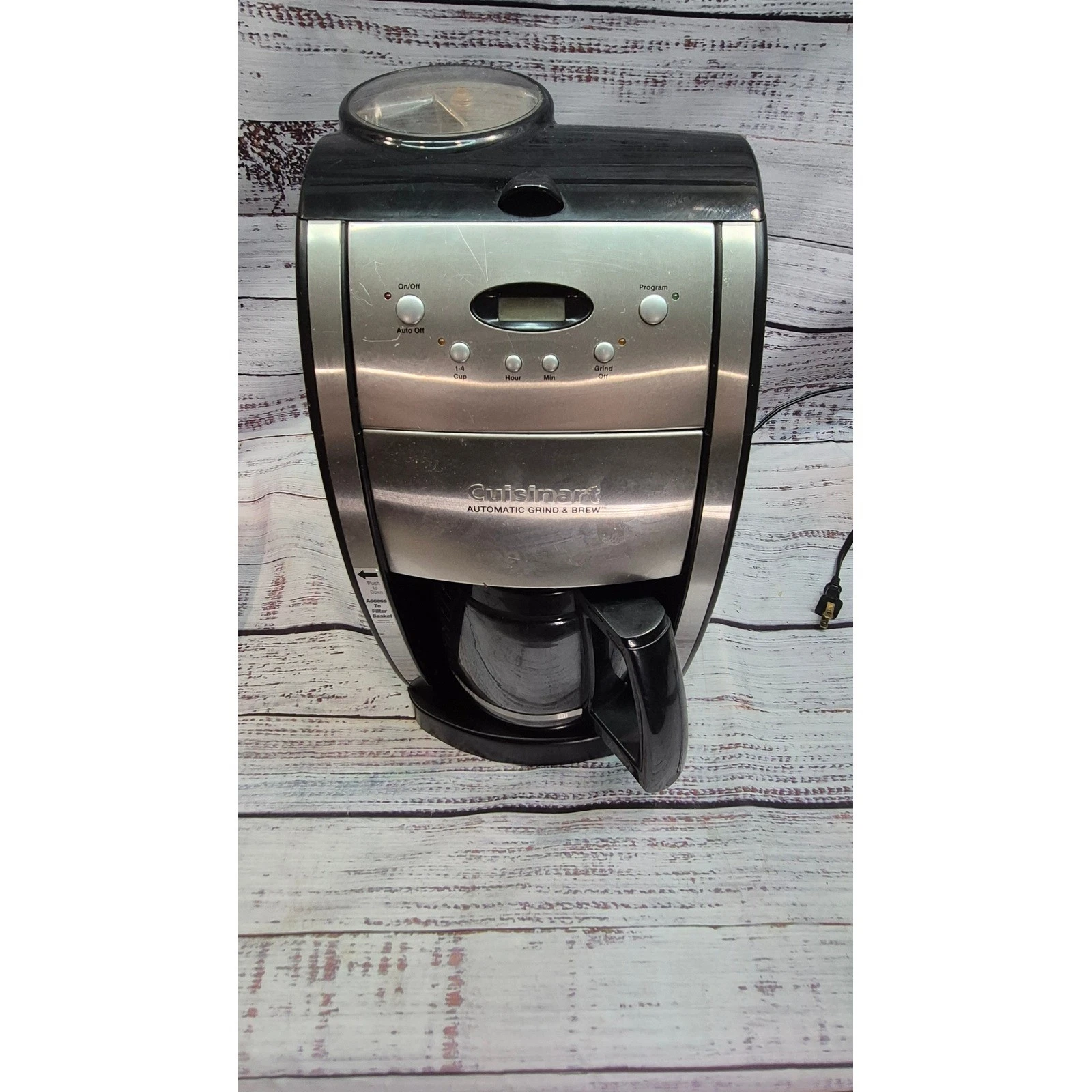 Cuisinart DGB-625BC Automatic Grind & Brew 12 Cup Coffee Maker Brushed Metal