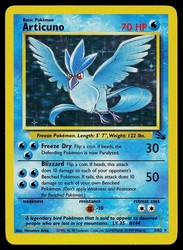 Articuno 2/62 Fossil Unlimited Holo Rare