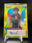 CZA563 - 2023 Leaf Vivid - Vyctorius Miller #BA-VMI - Yellow Refractor /50 Auto