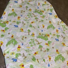 Vintage Walt Disney Winnie the Pooh Twin Fitted Sheet Perma-Prest Sears