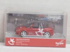 Audi TT Cabrio Fiera del Giocattolo Norimberga 2015 in scatola rossa Herpa 1:87