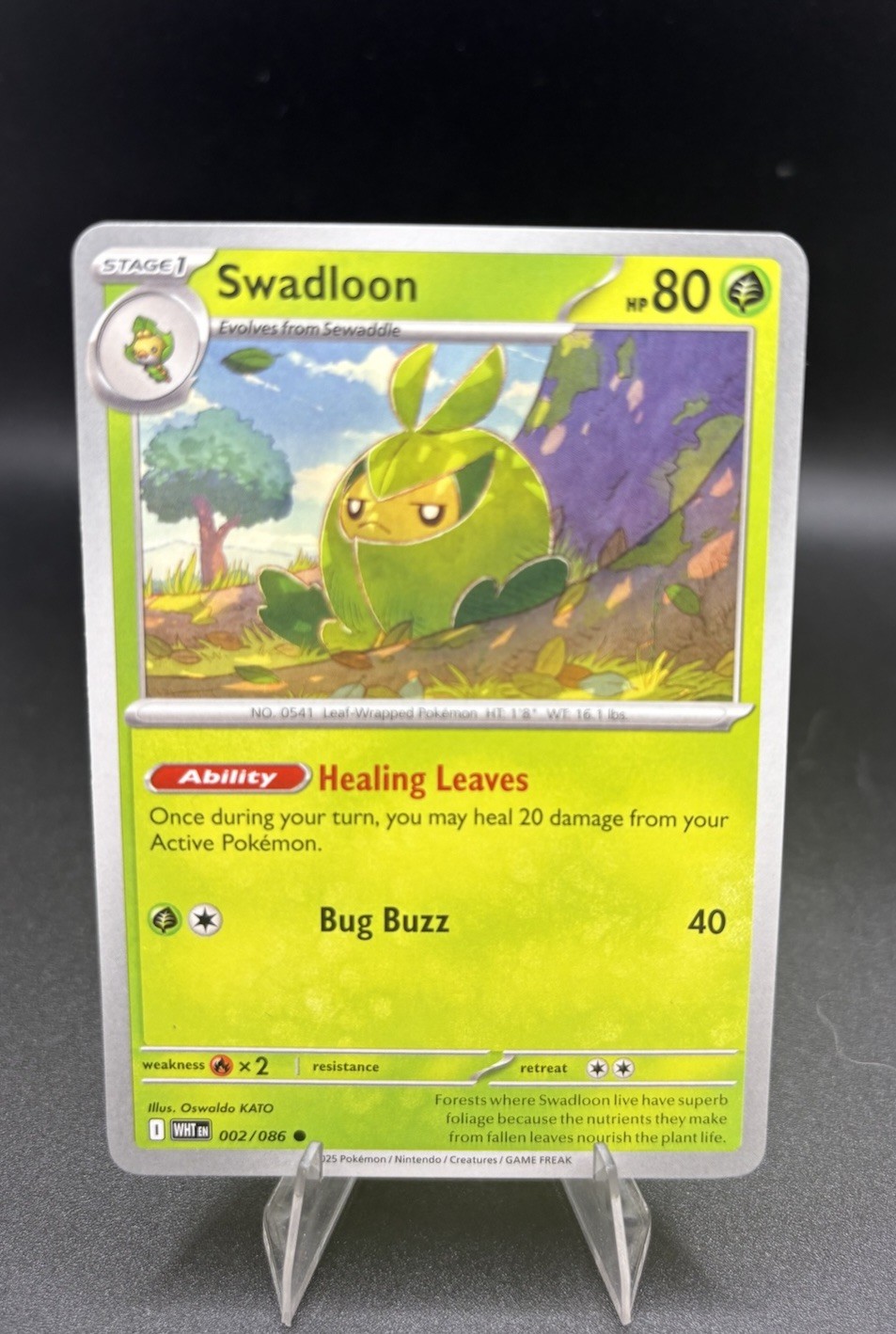 Swadloon 002/086 Pokémon TCG Regular SV: White Flare NM/M