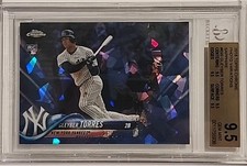 2018 Topps Chrome Sapphire Gleyber Torres Photo Variation RC BGS 9.5 #699