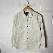 H&M Jacket Mens Medium Beige Tan Chore Overshirt Oi Polloi Workwear Shacket