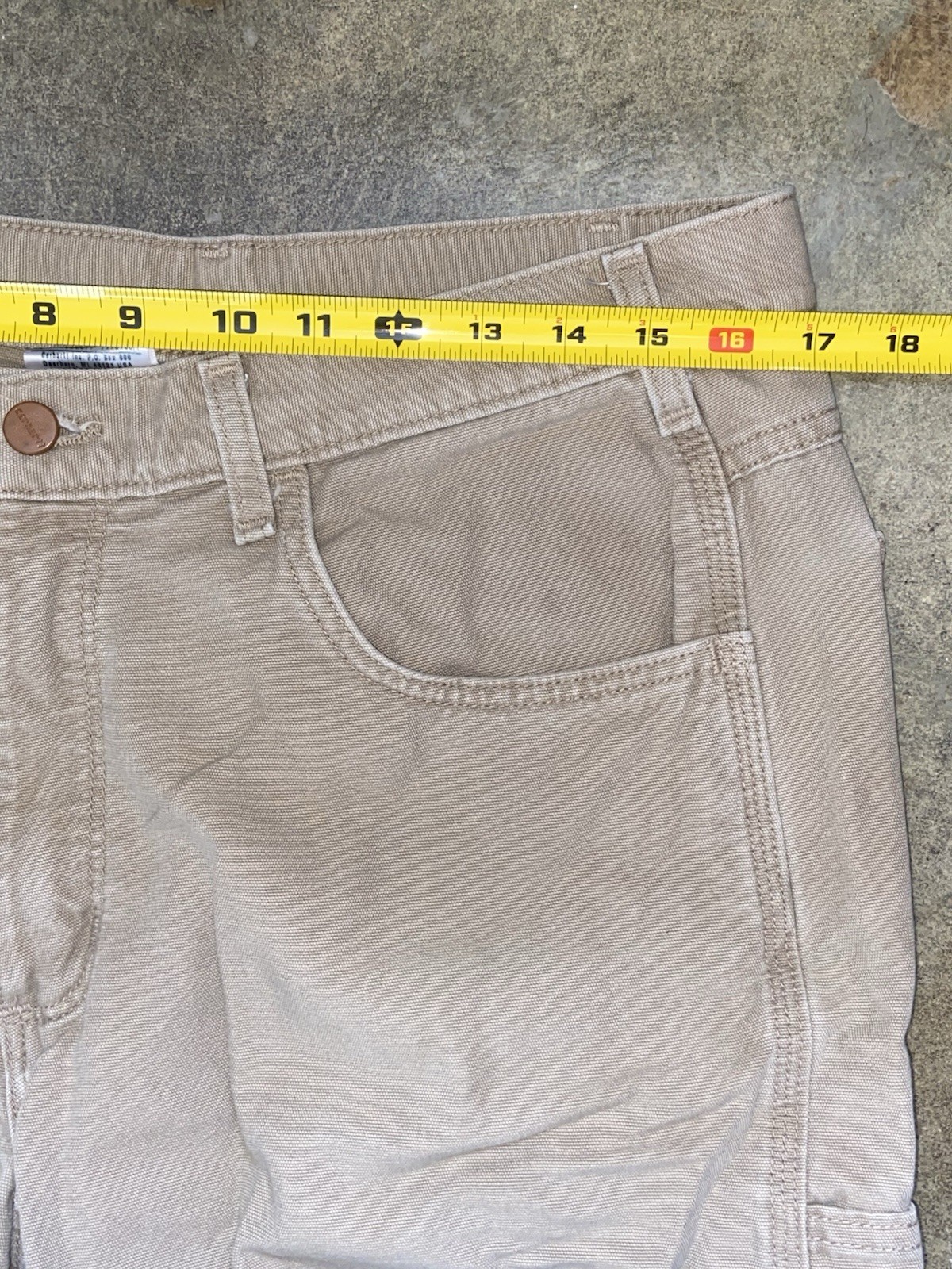 Carhartt FRB159 Carpenter Pants Mens 34x34 Beige Flame Resistant Canvas Workwear thumbnail 7