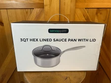 Servappetit 3 Quart QT Hex Lined Saute Pan With Lid 11 in” Diameter NIOB