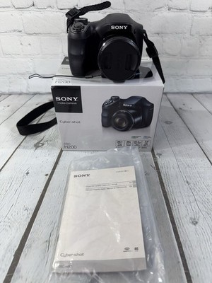 Sony Cyber-shot DSC-H200 20.1MP Digital Camera 26x Zoom Tested Working w/ Box