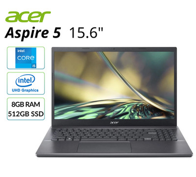 Acer Aspire 5 15.6'' Laptop 8GB RAM 512GB SSD Intel i5 2GHz Refurbished