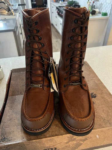 🔥NEW ROCKY UPLAND LIMITED EDITION BISON Leather Boots, MEN'S SIZE 11-M, RARE - Picture 9 of 11