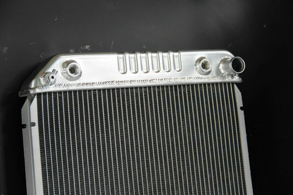 Polished KKS 3 Row Radiator Fit 1985-1995 Cadillac DeVille Allante Buick LeSabre - Image 3 of 4