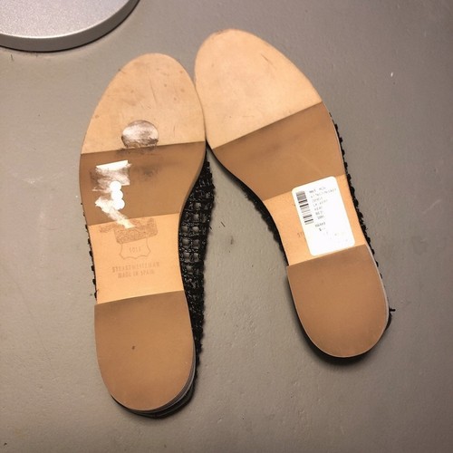 Stuart weitzman womens size 6.5 leather Gridding loafer Flats NWOB Display - Picture 5 of 5