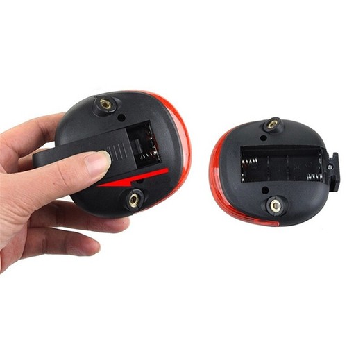 Luz trasera trasera LED para bicicleta 2 láser + 5 LED intermitente bicicleta ciclismo advertencia de seguridad S - Imagen 12 de 19