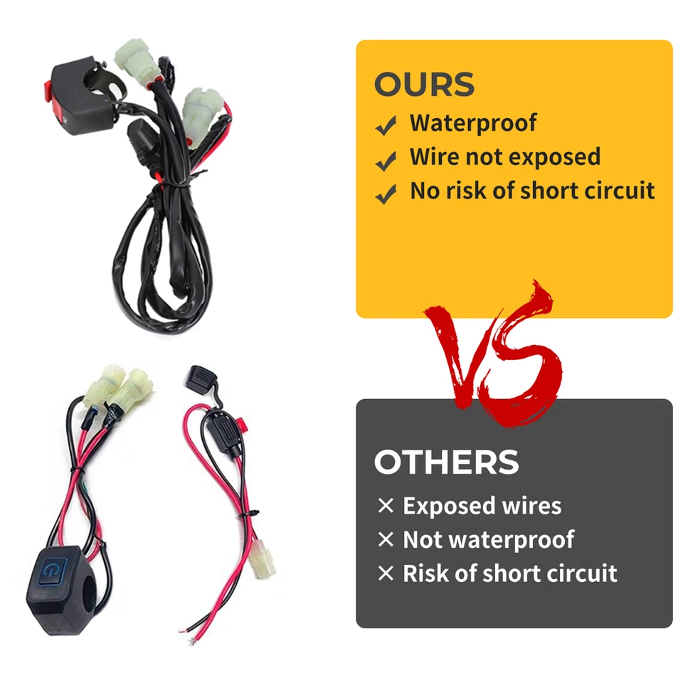 Dirt Bike LED Headlight Light Bar Kit For Honda CRF110 CR250 CRF250R CRF450R - Image 2 of 4