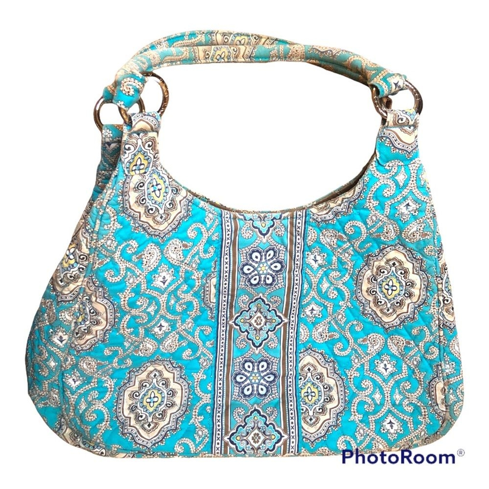 VERA BRADLEY Retired Totally Turq Large Hobo Bag Spring 2010