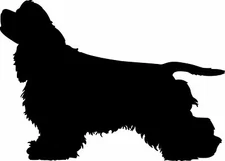 COCKER SPANIEL Vinyl  Sticker - Cockers Dog American English - Die Cut Decal